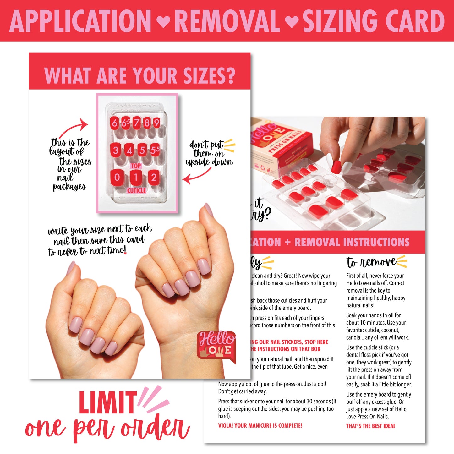 Product Info Card *Limit 1 Per Order*