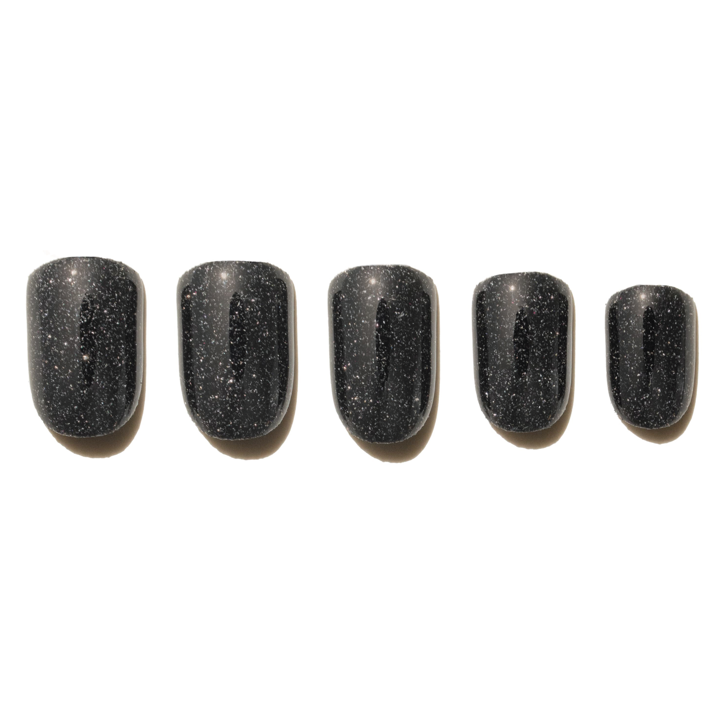 Black Glitter Press Ons ZZZ