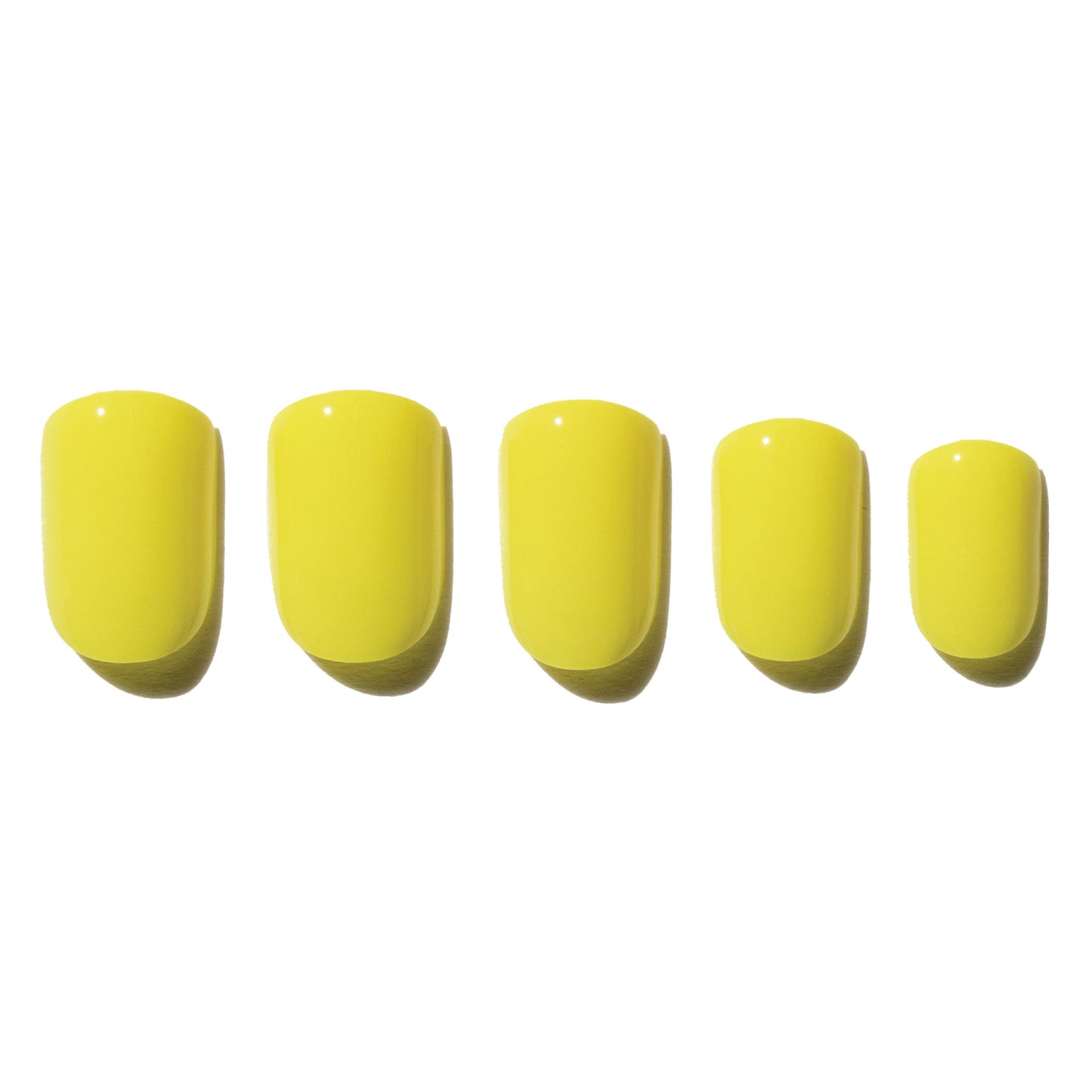 Bright Yellow Press-On Nails | Short | Square CTB