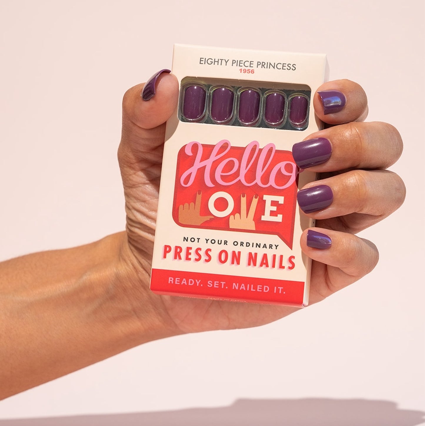 Dark Purple Press On Nail EPP
