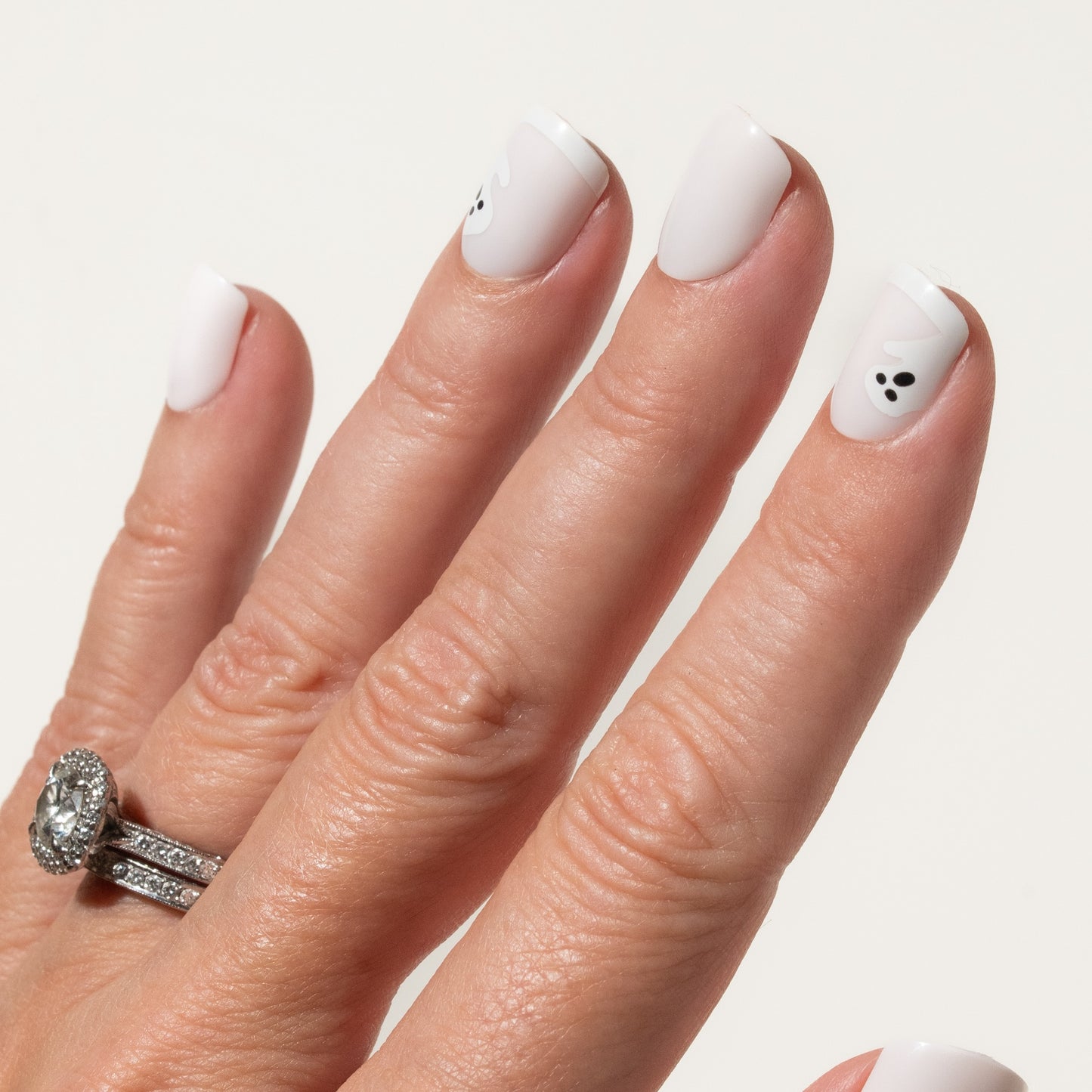 Halloween Press On Nails in a short square shape SOS
