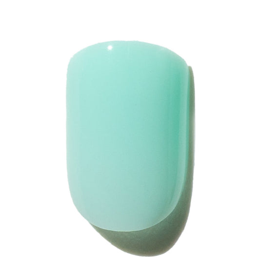 Aqua Blue Press On Nail in Short Square_FFL