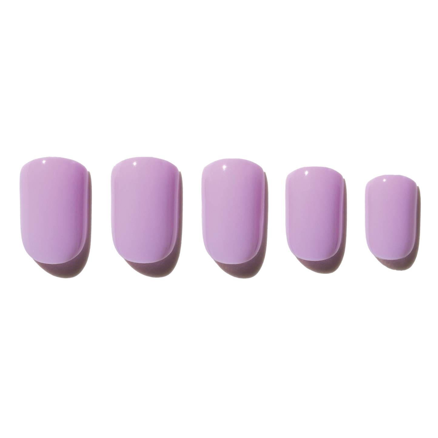 Lavneder Stick On Nail in Short Square for Short Nail Beds Shape UNU