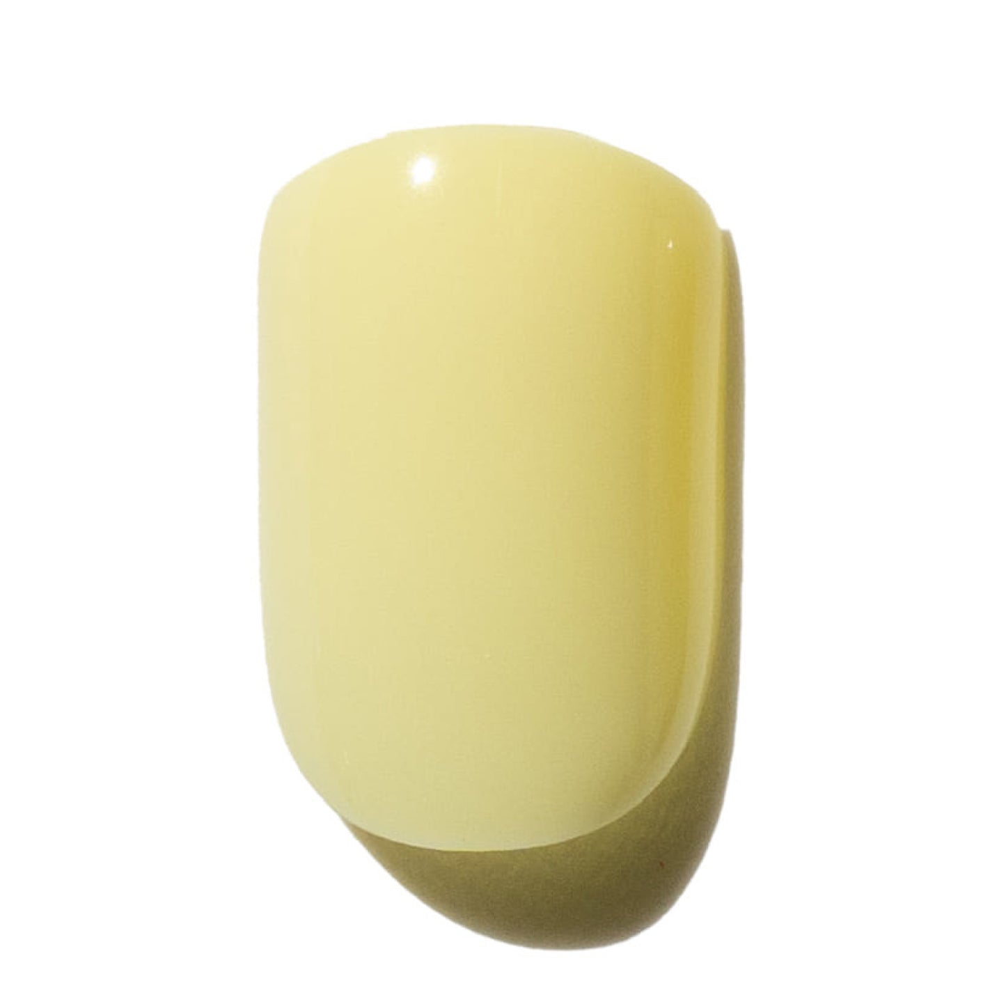 Light Yellow Neon Short Square Press On Nail