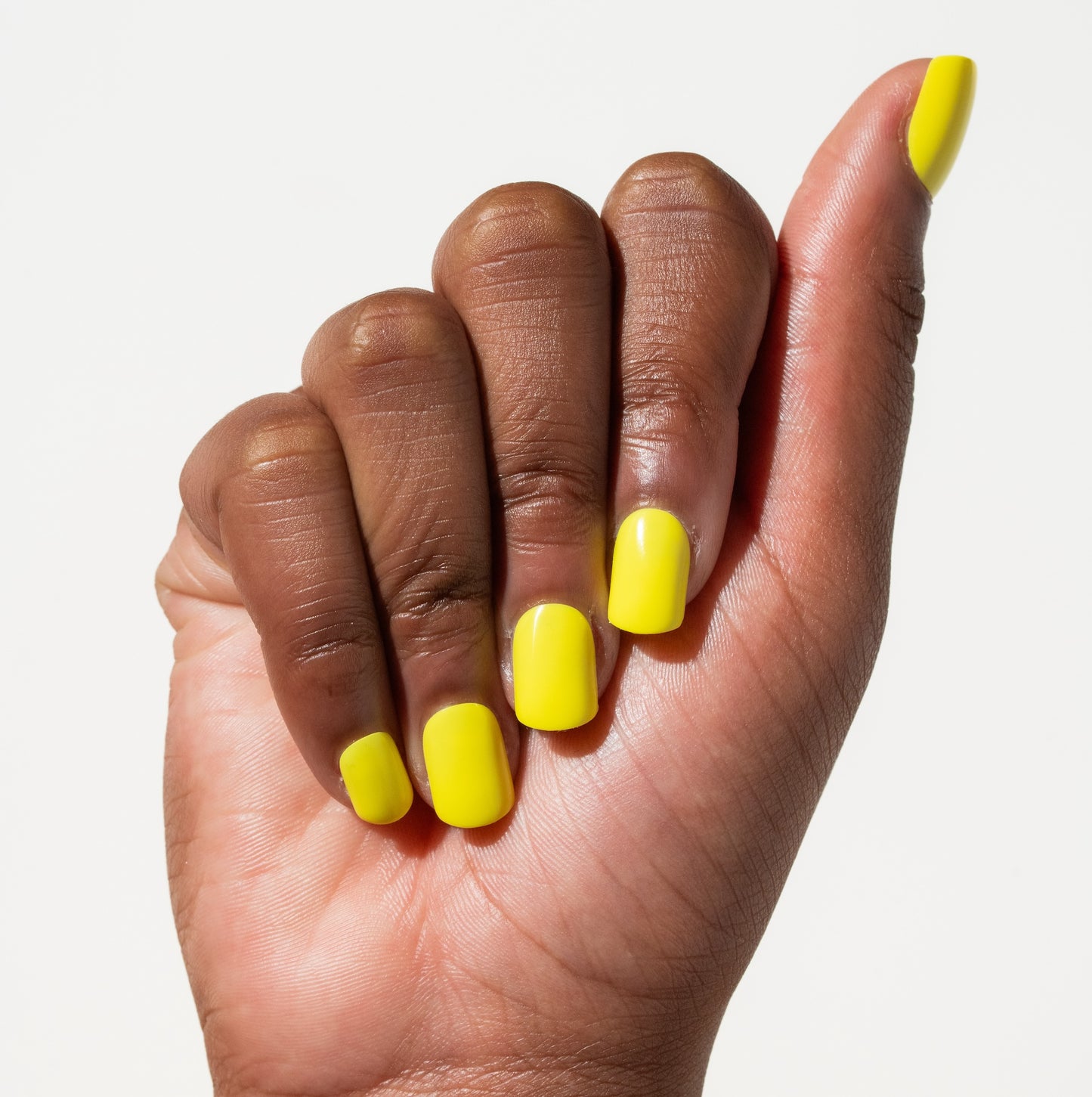 Neon Yellow Press-On Nails | Short | Square CTB