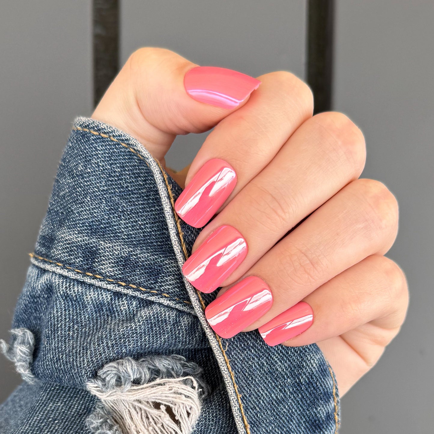 Pink Medium Length Press on Nail WWB-MS