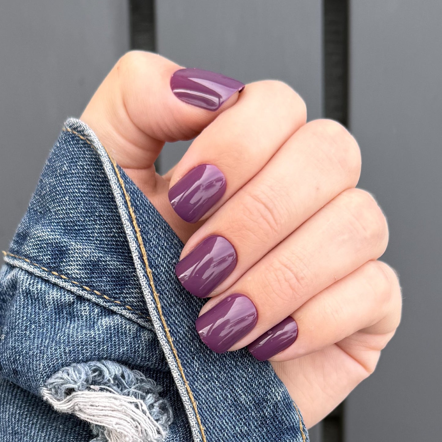 Purple Glue On Nail EPP