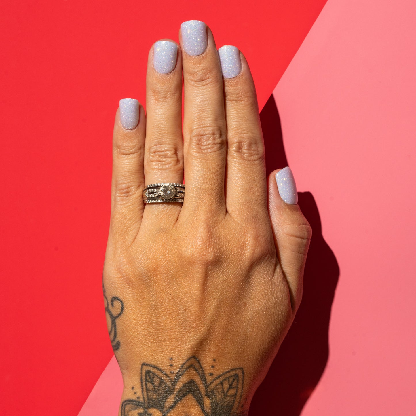 Purple Press On Nails UPS