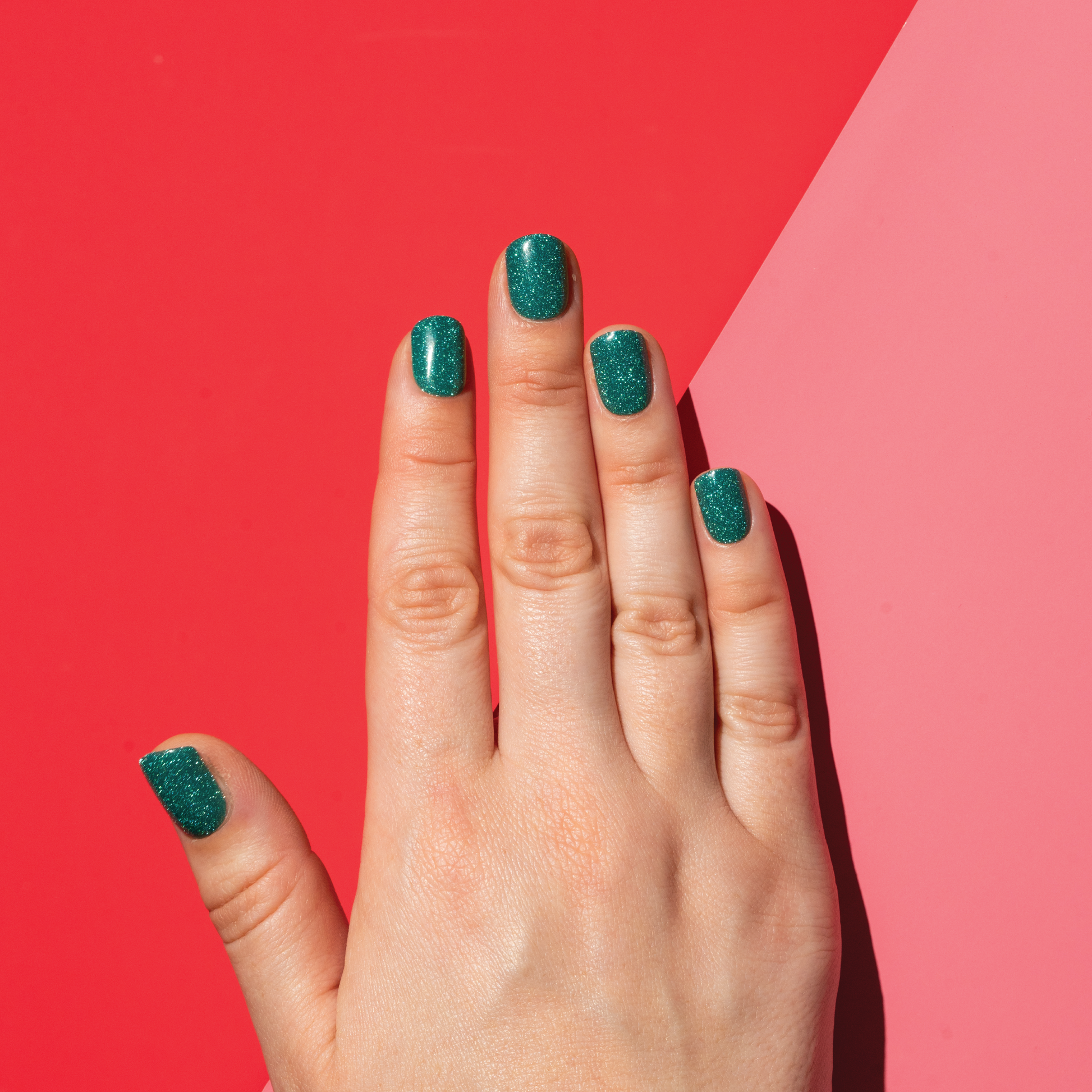 Sparkly Green Press On Nails NSS