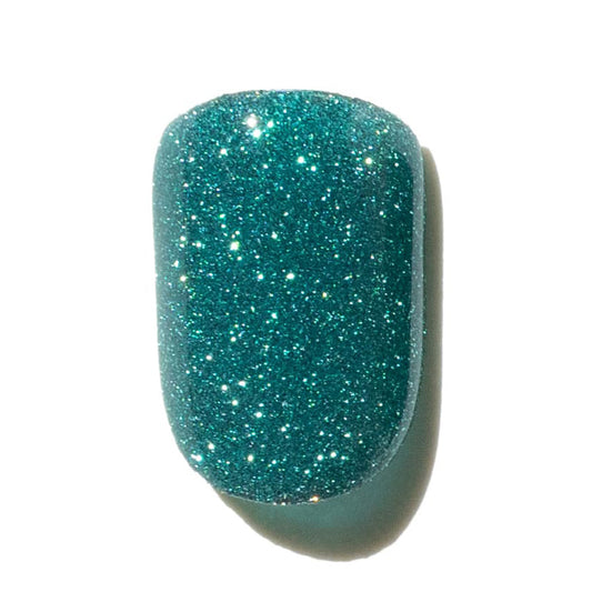 Teal Green Press-On Nails | Short | SquareNSS