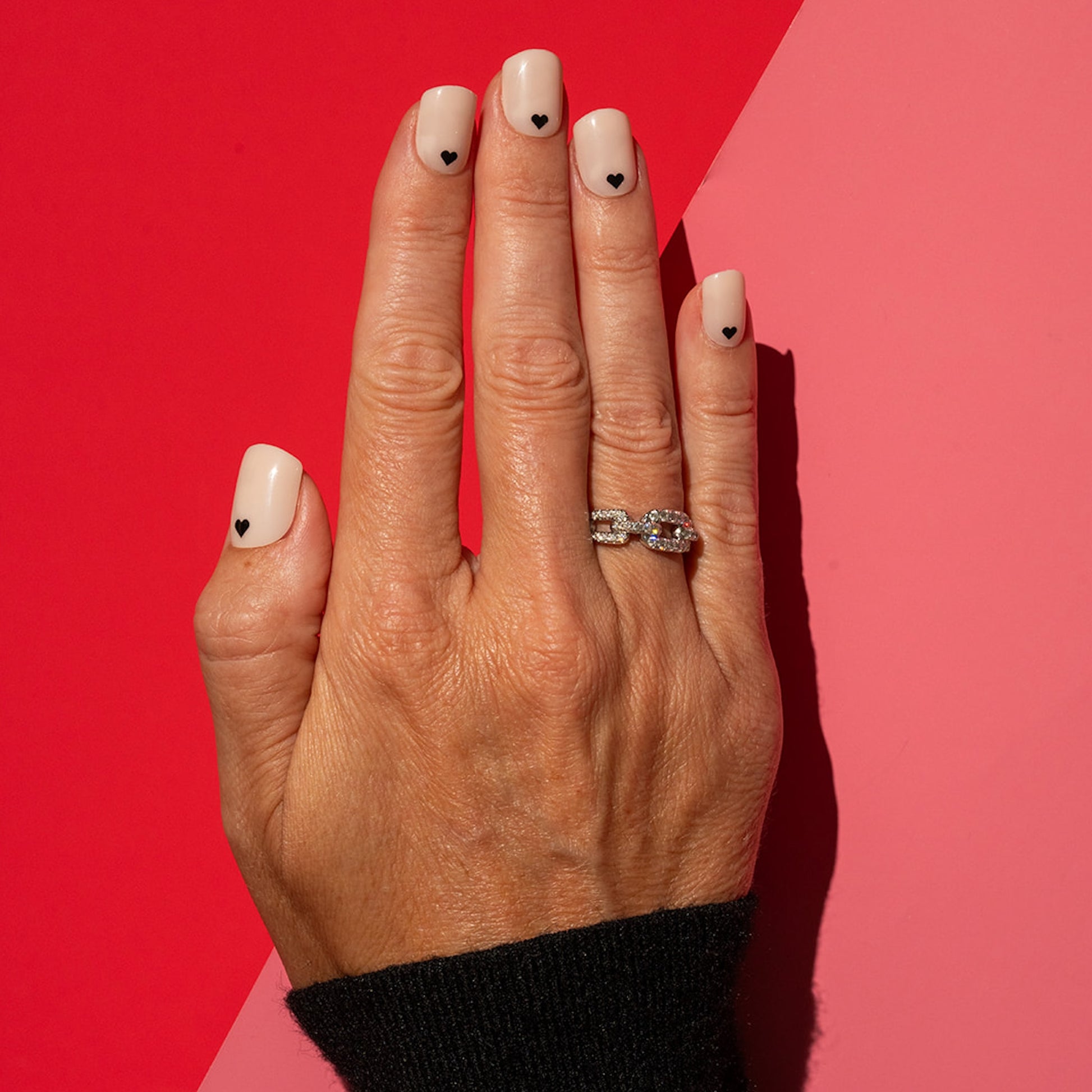 press on nails with hearts MMM