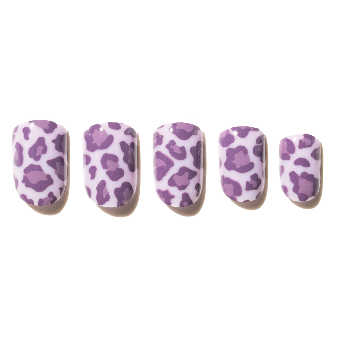 purple leopard press on nails ITD