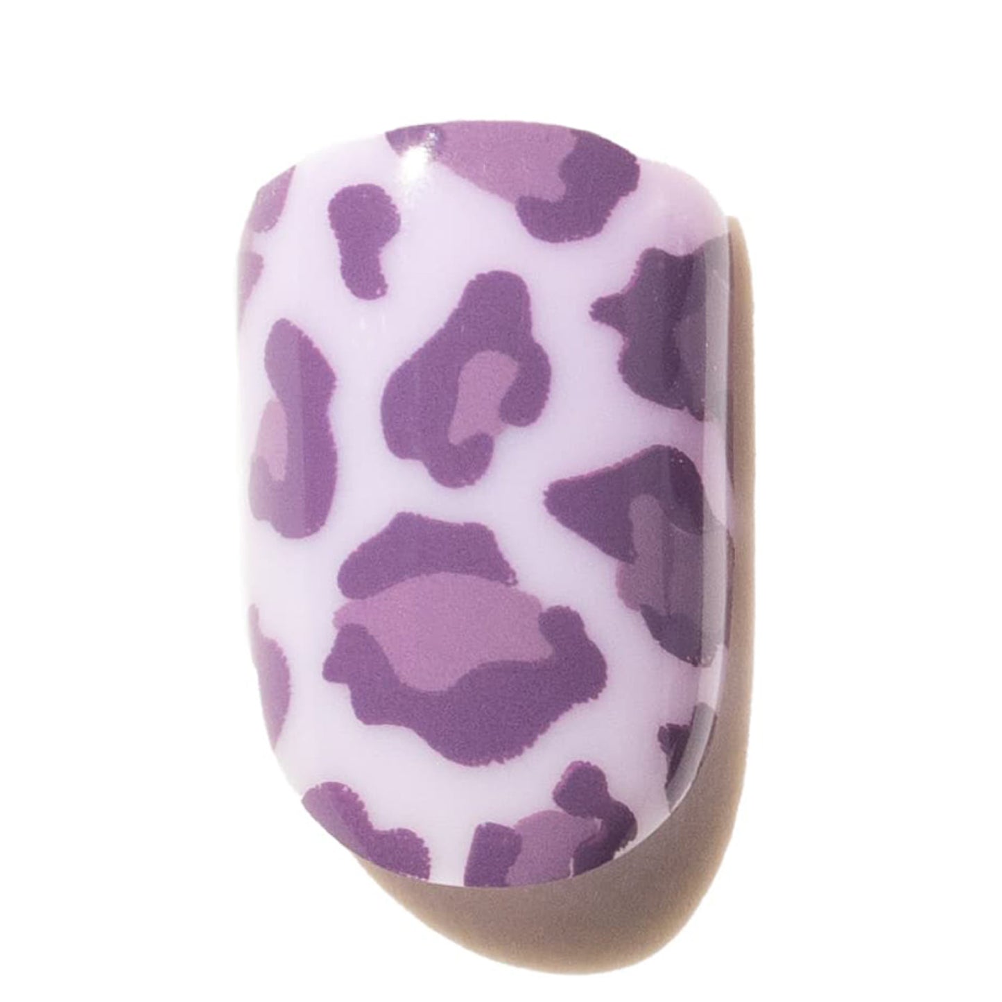 purple leopard print press on nails ITD