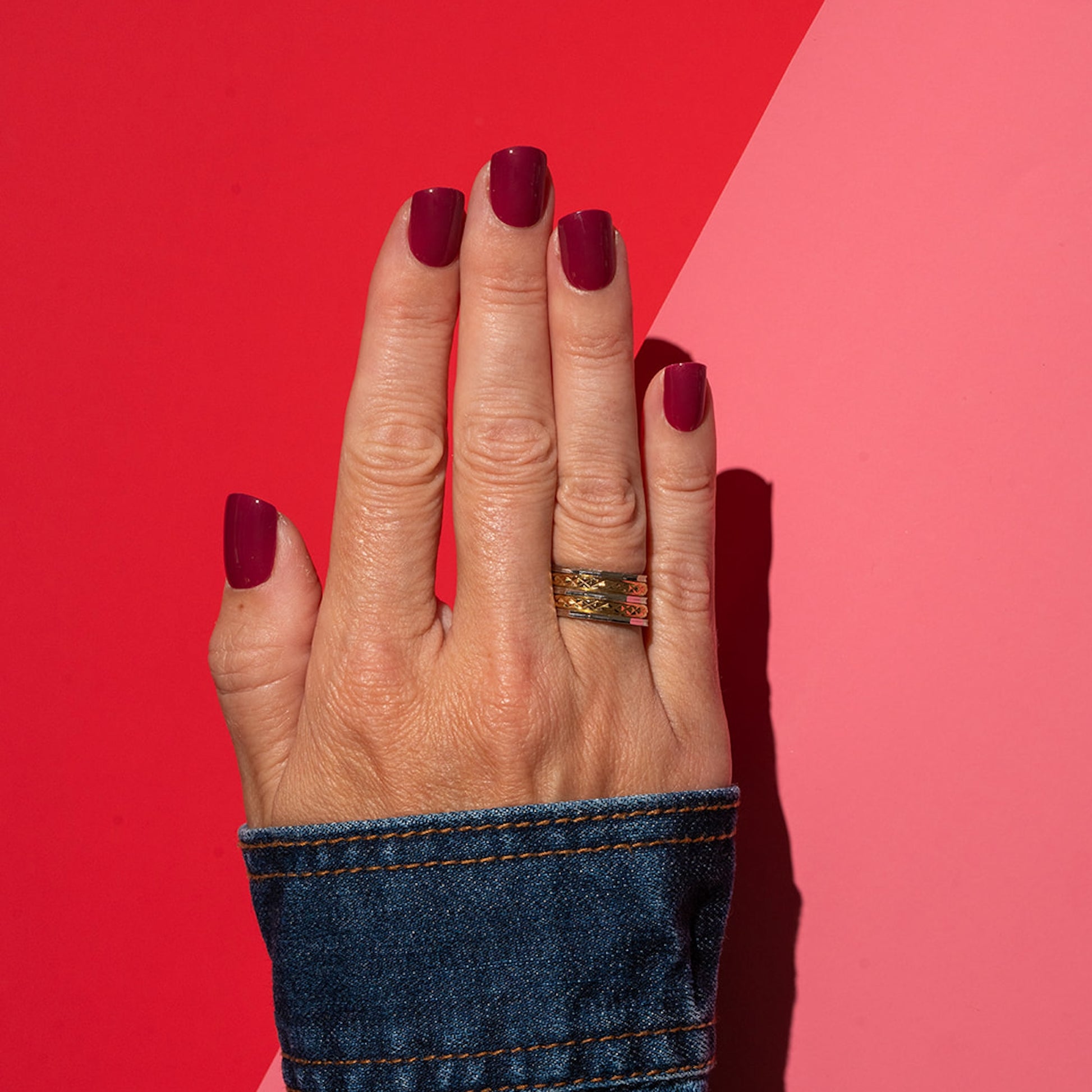 purple press on nails IOI