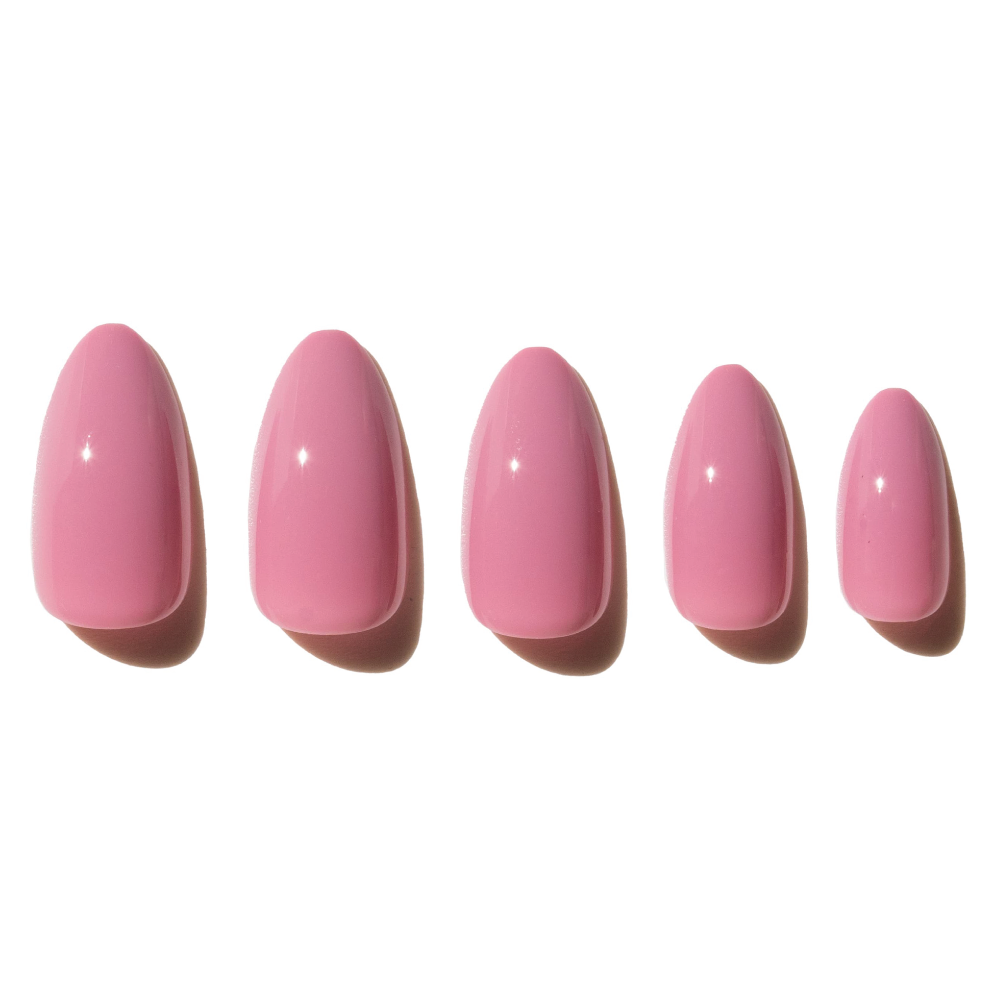 tango pink almond press on nails GGF-A