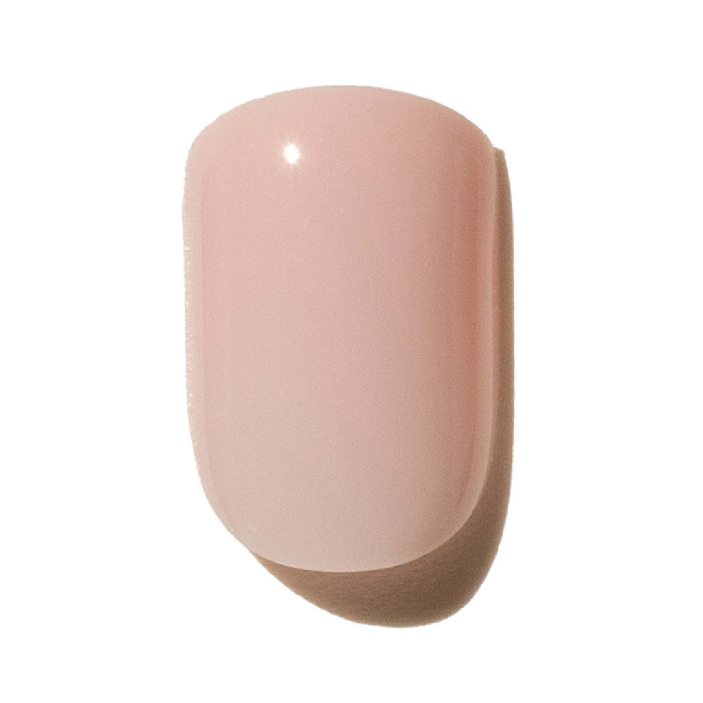 Pink nails on a white background