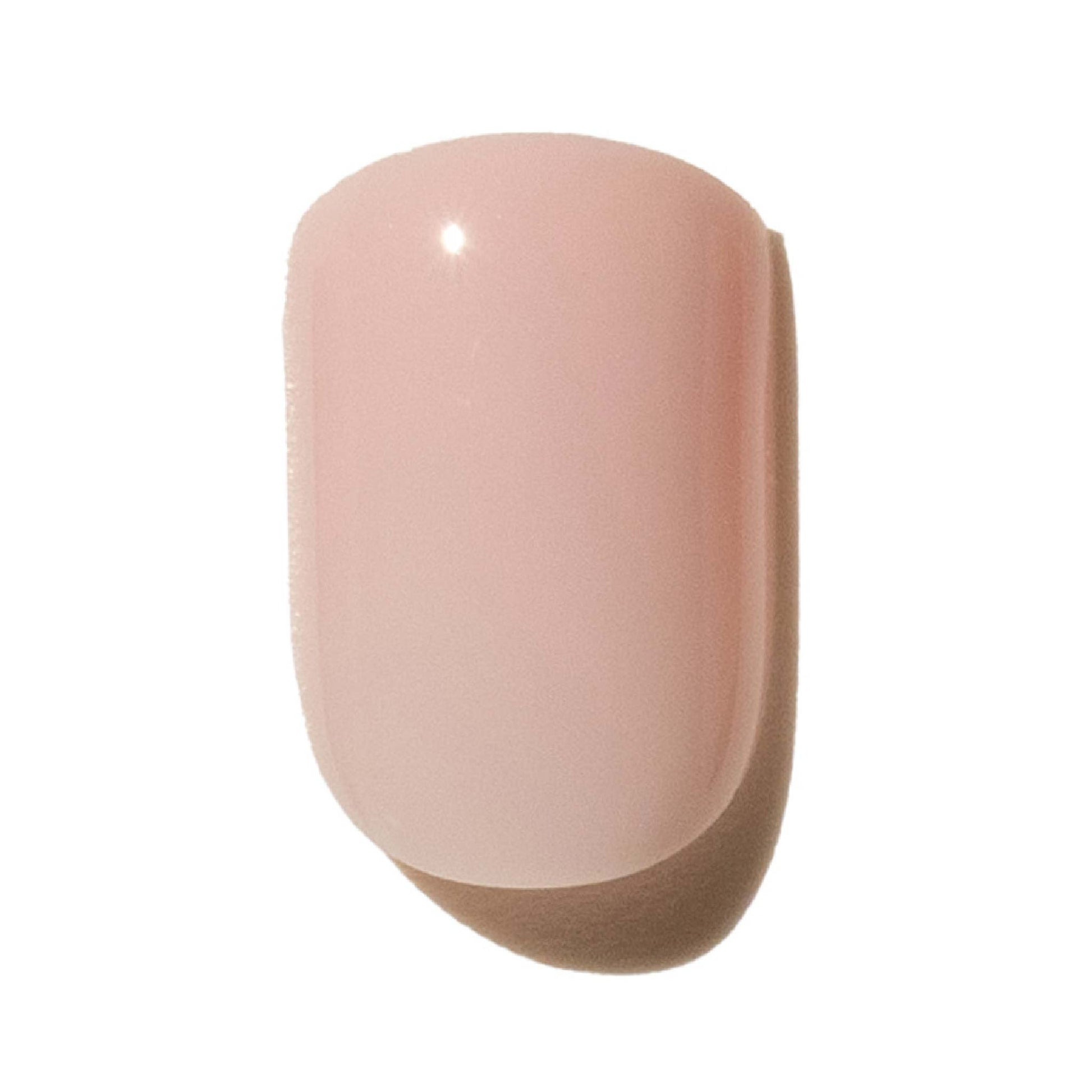 Pink nails on a white background
