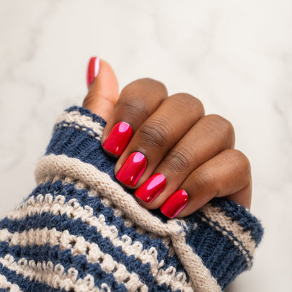 Bright Pink Press On Nails