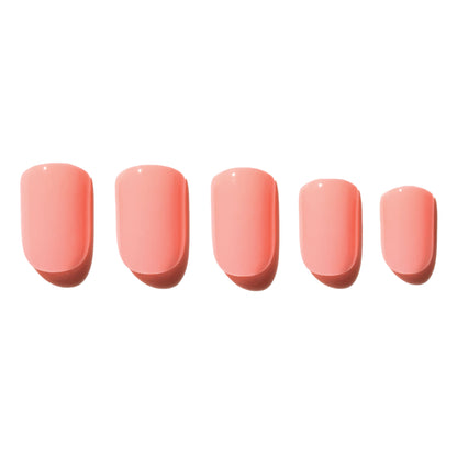 Coral Pink Press-On Nails | Short | Square OEM