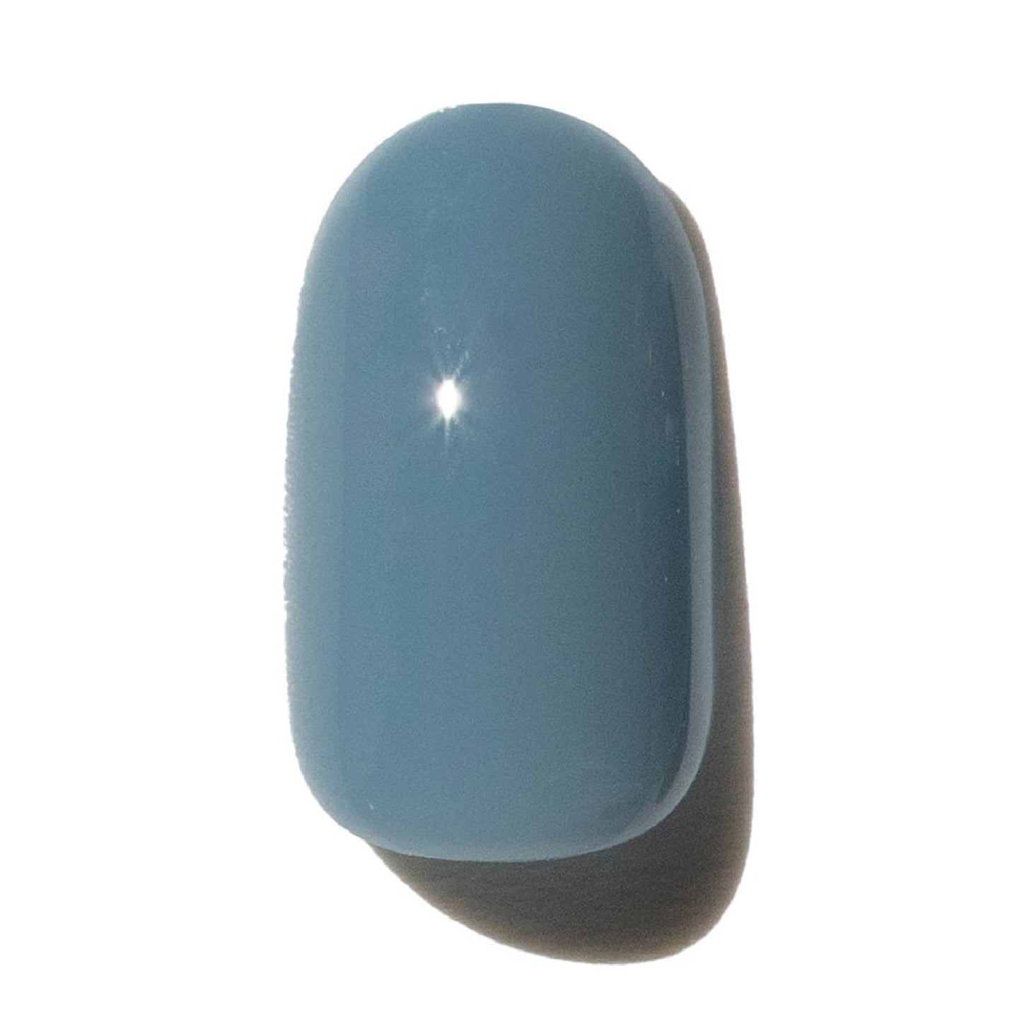 Blue press on nail on a white background