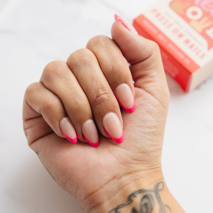 French Tip Press On Nail PTB-A