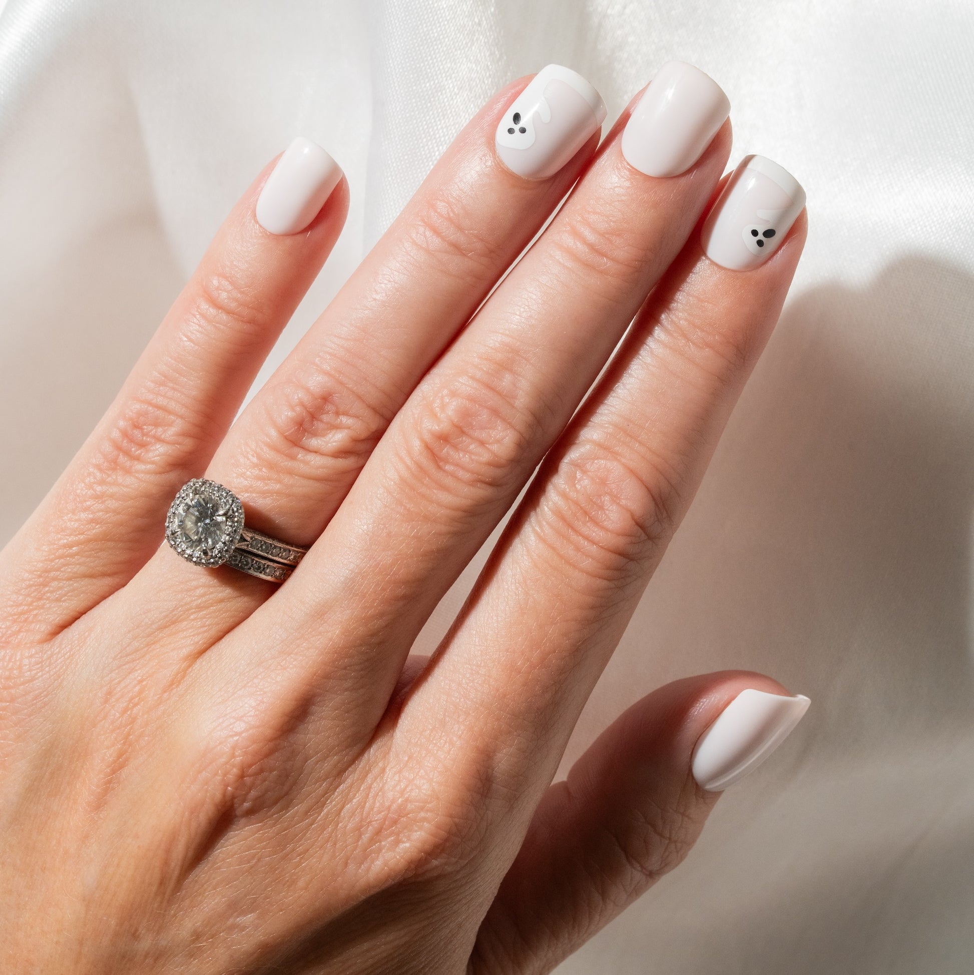 Press On Nails with Ghosts