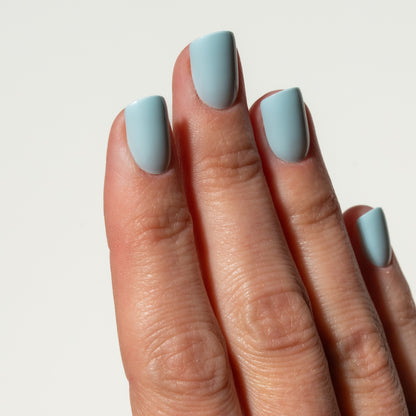 Light Blue Press On Nails