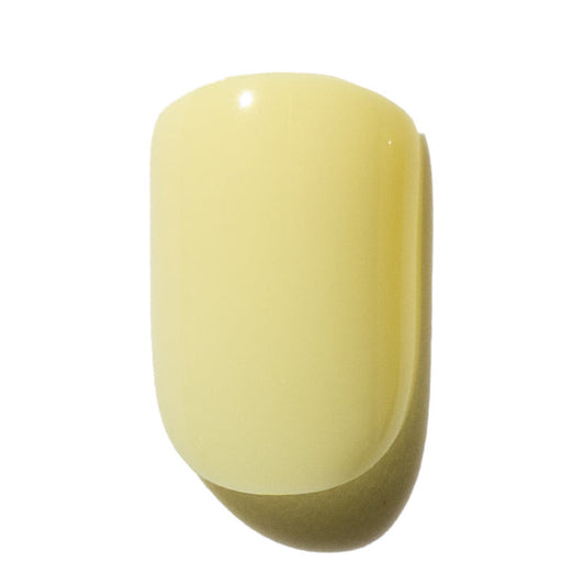 Light Yellow Neon Short Square Press On Nail