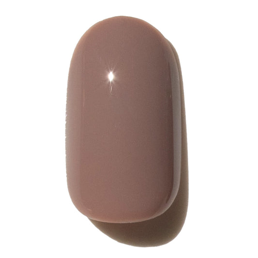Brown press on nail on a white background