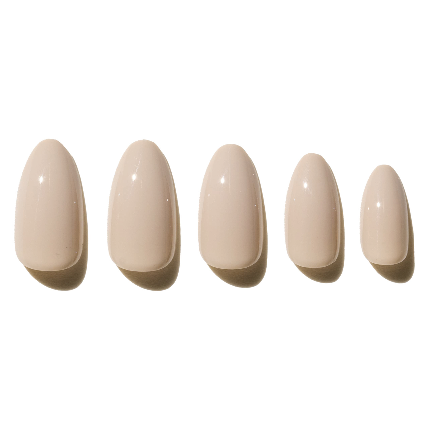 Neutral Beige_Press_On_Almond_Nail_BMI-A