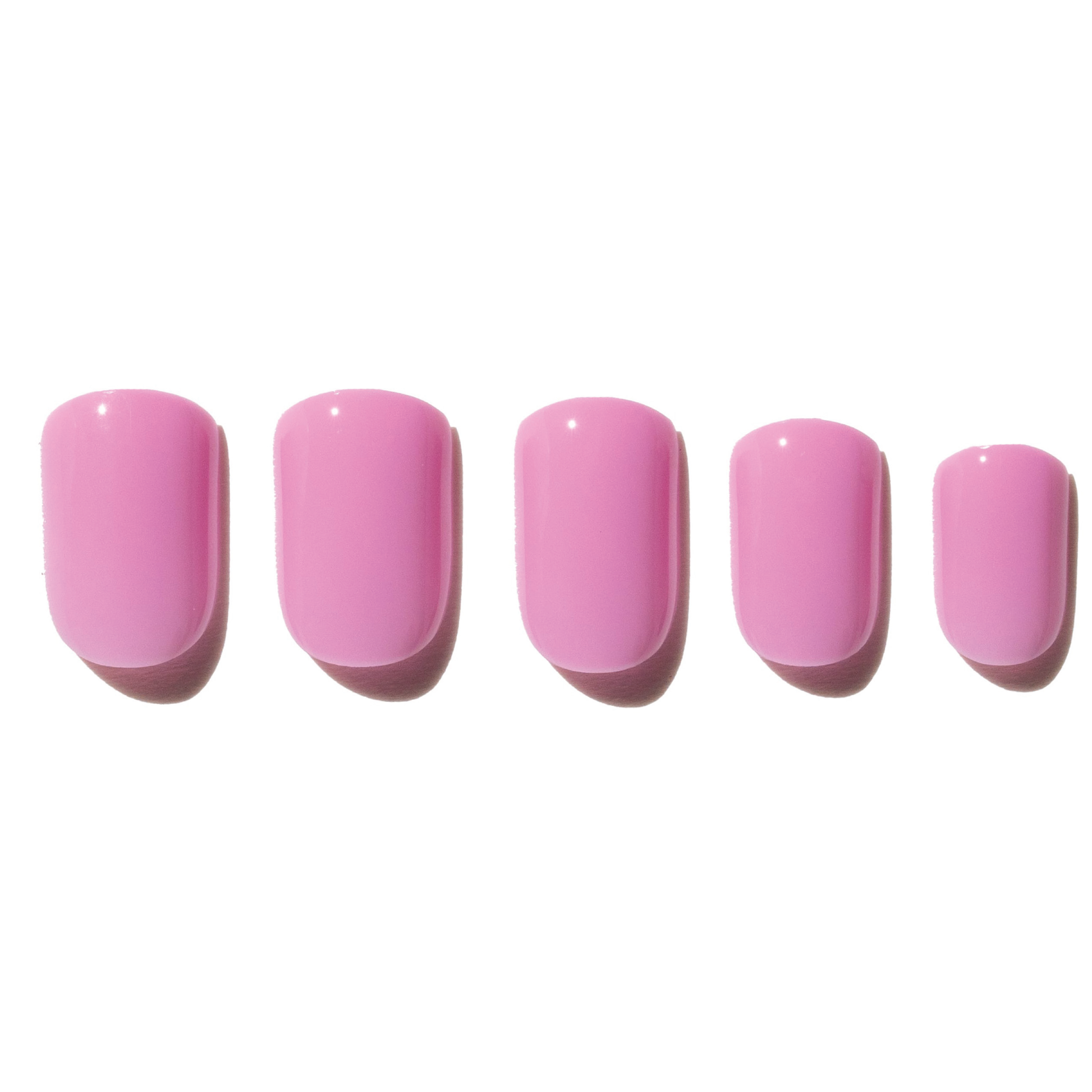 Pink Mauve Press On Nails Short NWP