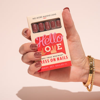Rose Gold Press-On Nails | Short | Square NMM