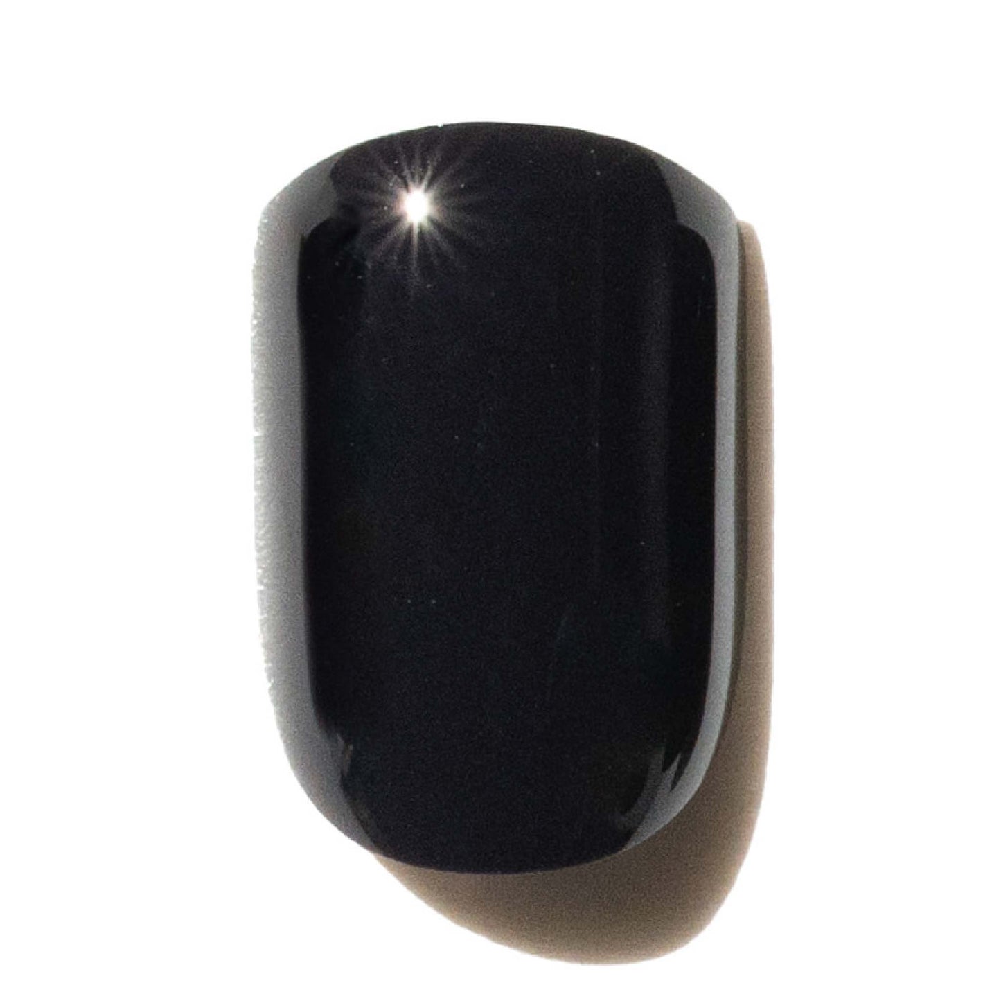 Black Press On Nail on a white background