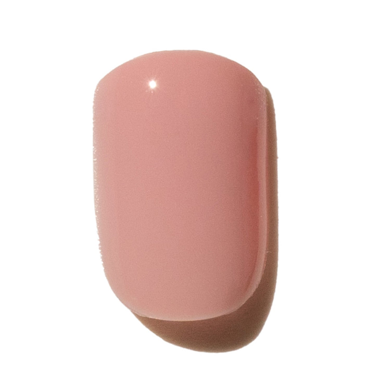 Pink press on nail on a white background