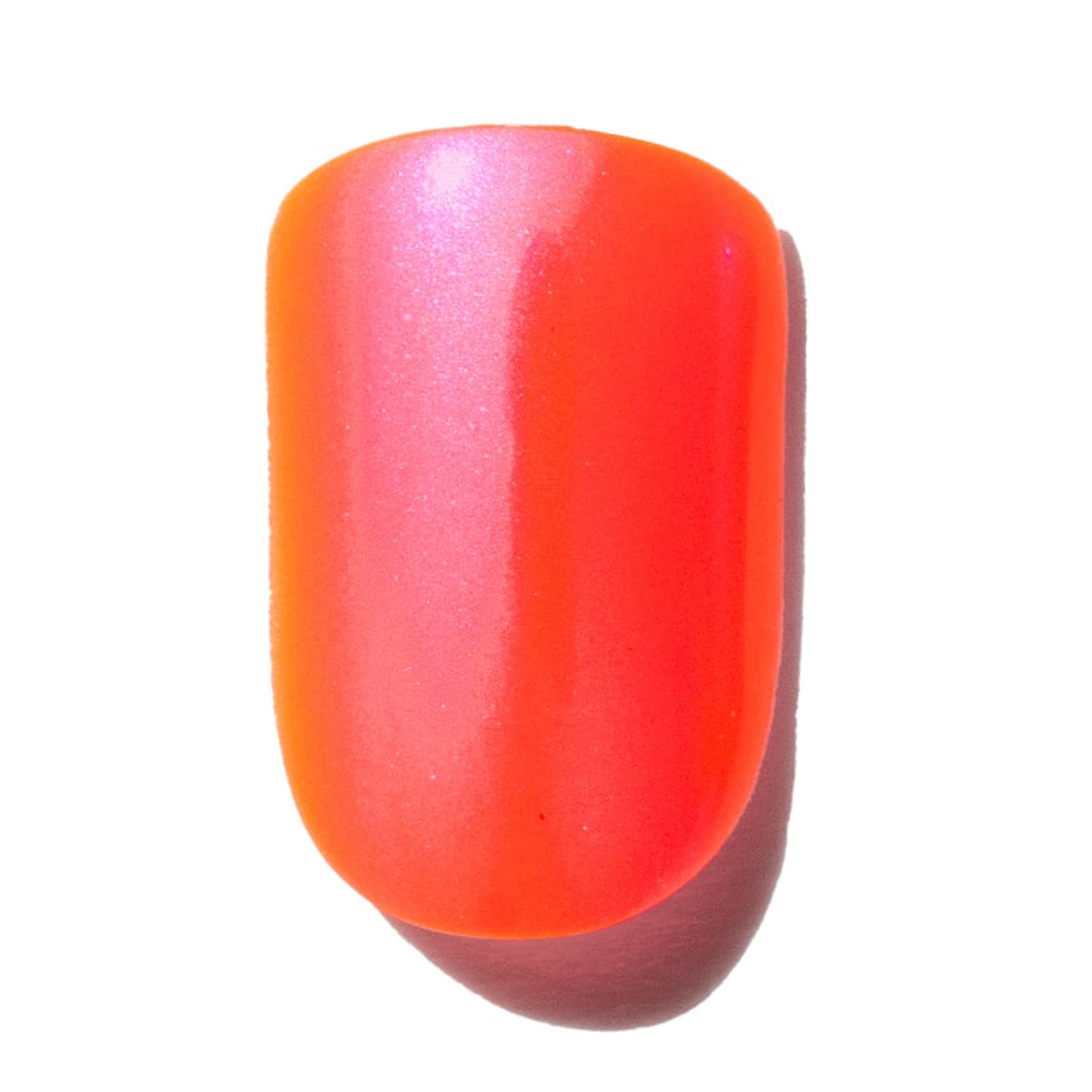 pink and orange press on nail FAC